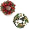 300PCS Artificial Holly Berries with 100PCS Green Leaves Gold Silver Red Holly Berry Stems with Leaves Artificial Holly Leaves and Berries for Christmas Wreath Arrangement Cake Toppers Craft